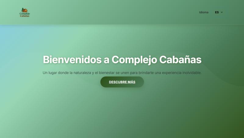 Landing page Complejo Cabañas